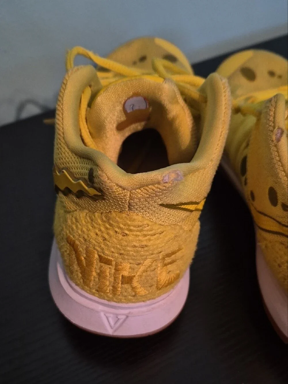 Nike Kids Yellow and Pink Accent Sneakers